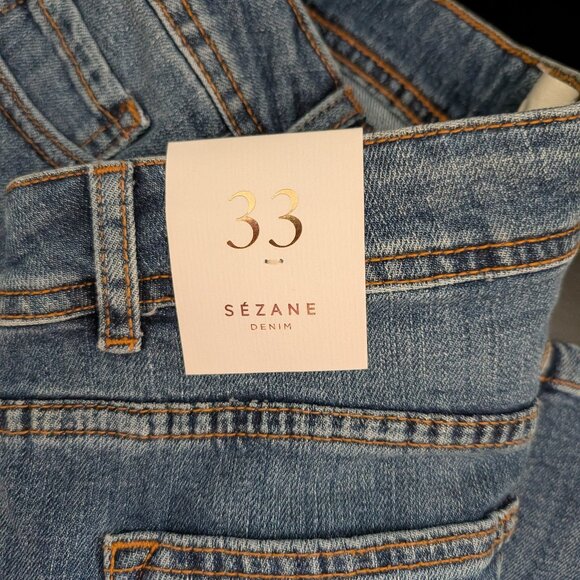 SEZANE DENIM - JEAN 2003 - BLEU CLAIR SIZE 33X27 - NEW - Picture 4 of 4